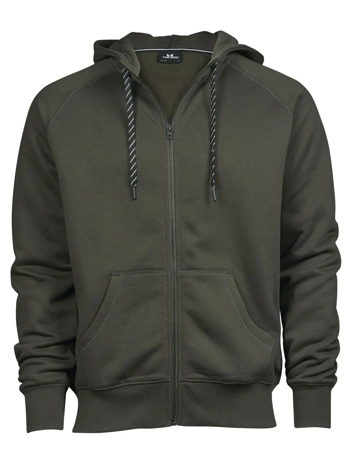Felpa Fashion Full Zip Hood Uomo | Tee Jays - Verde