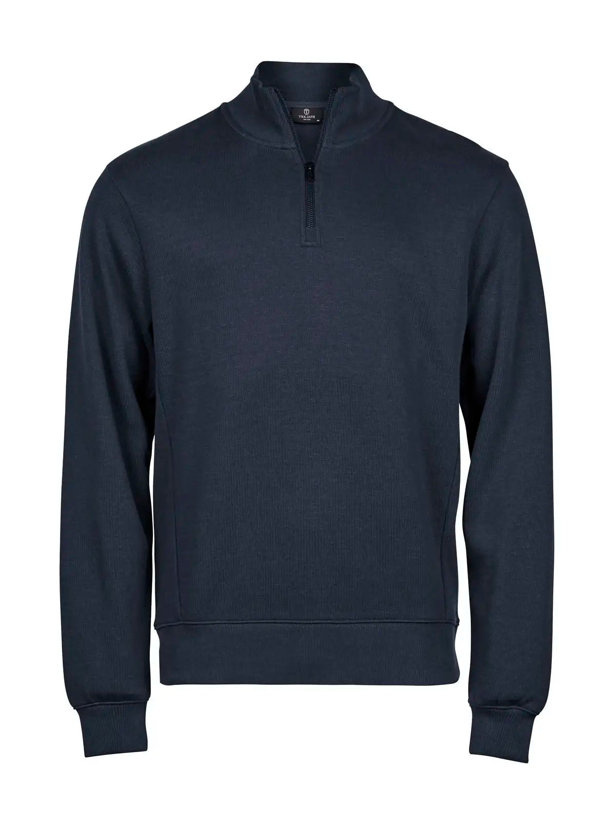 Felpa Ribbed Interlock Half Zip Uomo | Tee Jays - Blu