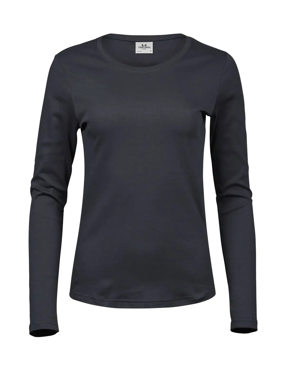 T-shirt Ladies Long Sleeve Interlock Tee Donna | Tee Jays - Grigio