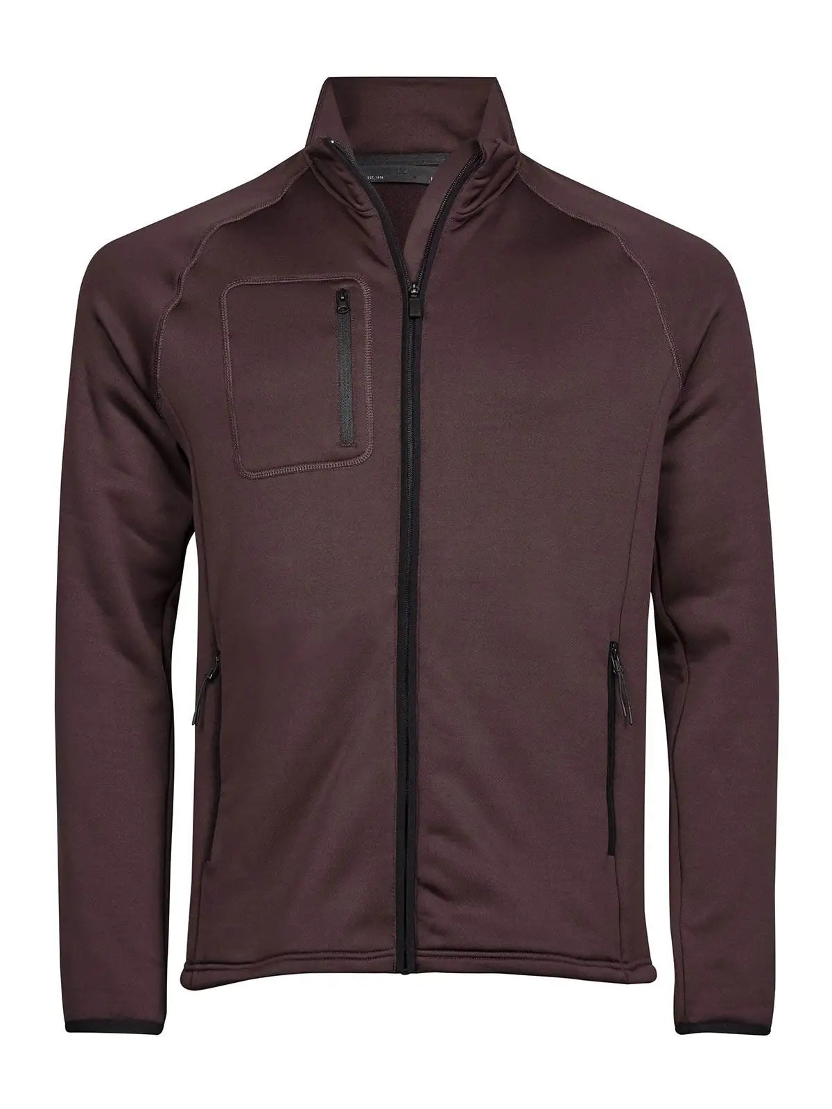 Pile Stretch Uomo con Zip - Bordeaux - Tee Jays