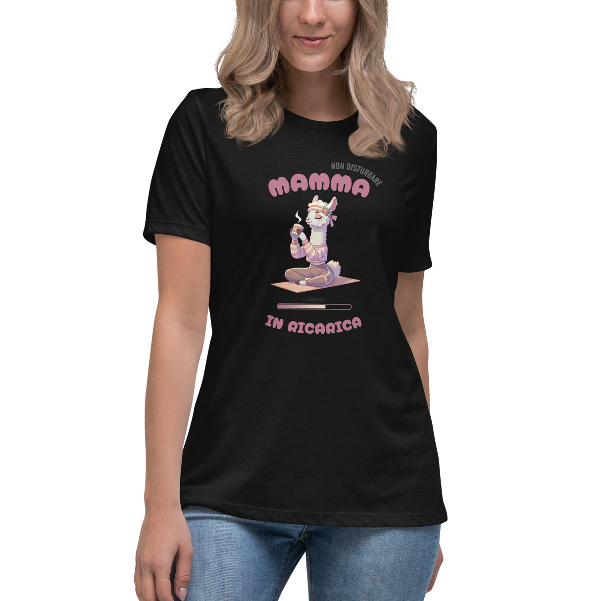 Maglietta Donna “Mamma in Ricarica” – Idea Regalo Divertente per la Festa della Mamma