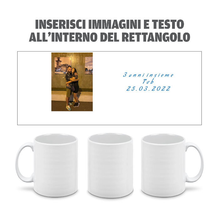 Tazza in Ceramica Personalizzata con Foto e Scritte