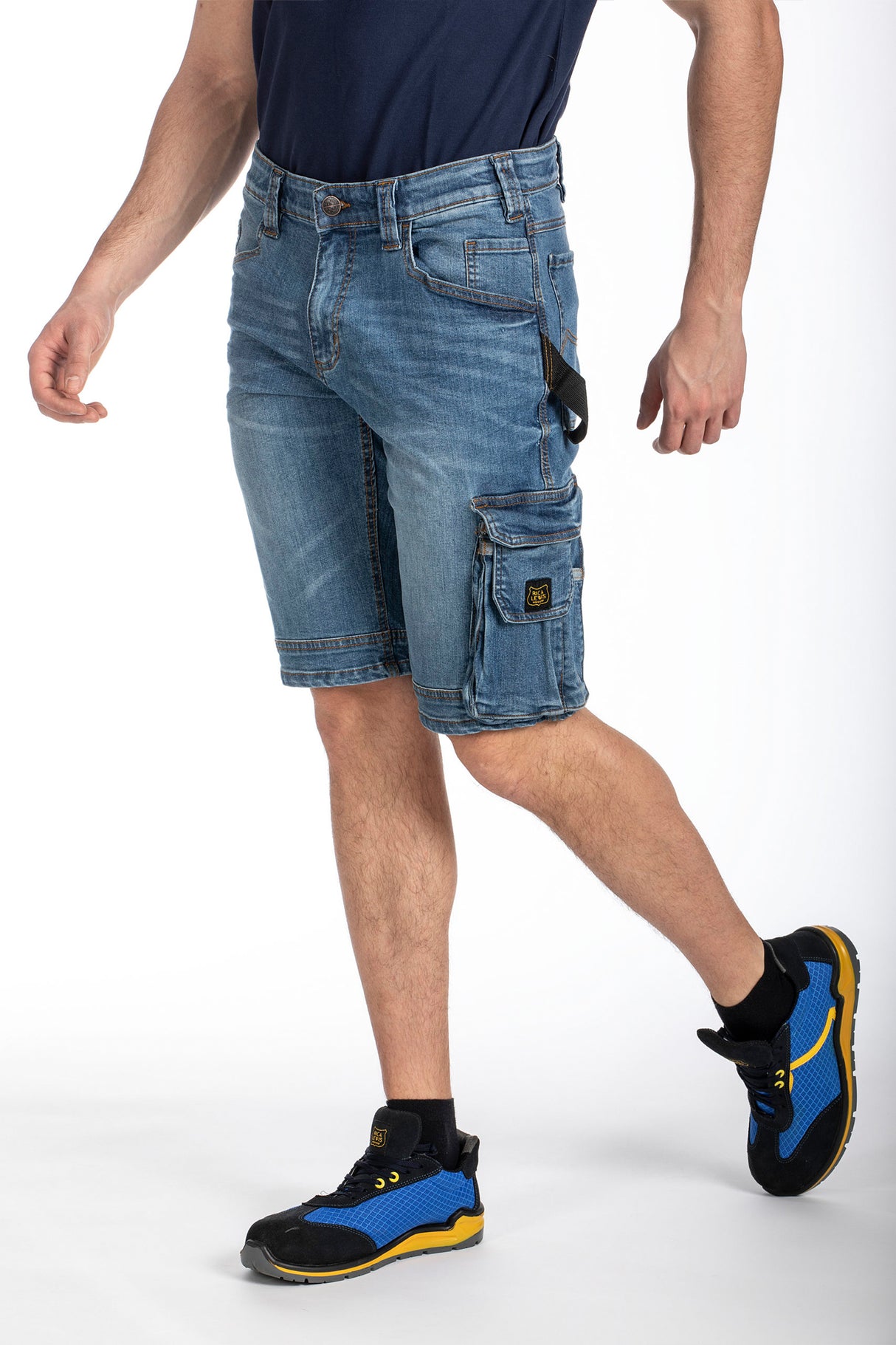 SUNJOB JEANS CORTI IN DENIM STRETCH FIBREFLEX A 7 TASCHE – RICA LEWIS