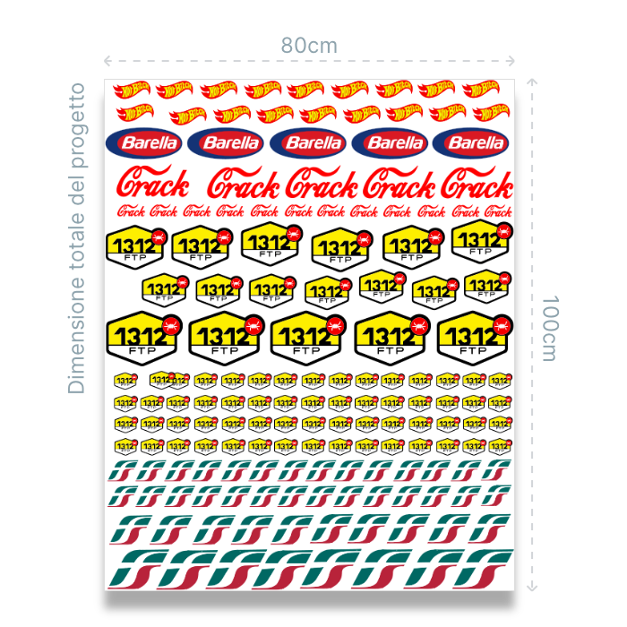 STAMPA DTF 100x80cm