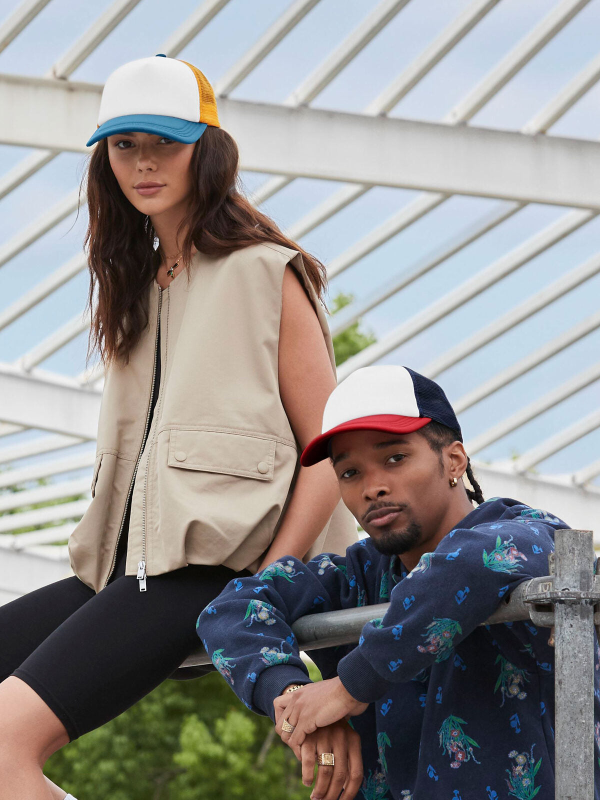 Cappello Trucker Retro a 5 Pannelli – Snapback con Visiera Imbottita | Beechfield
