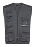 GILET MULTITASCHE UNISEX DA LAVORO CON INSERTI RIFLETTENTI – STEEL | BS
