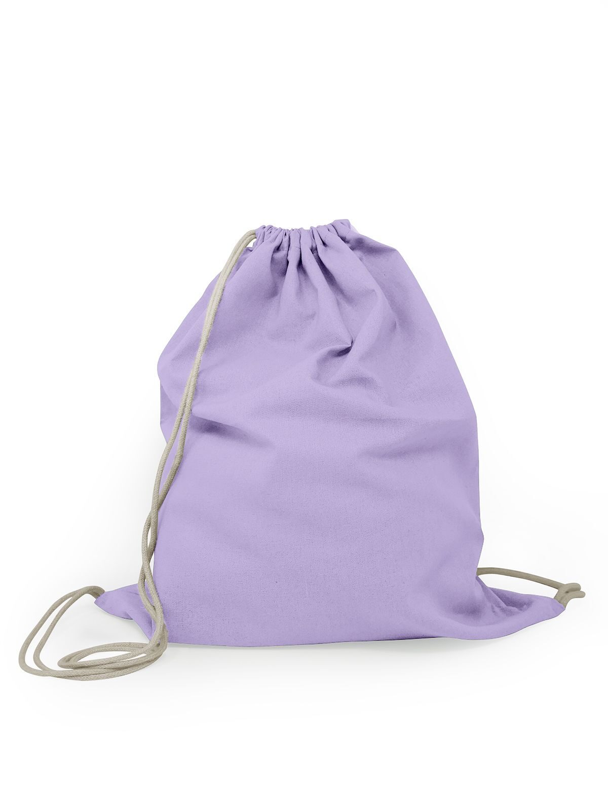 GYMSAC IN COTONE CON LACCI A CONTRASTO 100% COTONE - COTTON GYMSAC BS