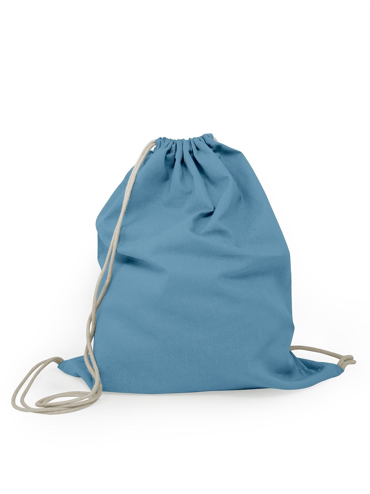 GYMSAC IN COTONE CON LACCI A CONTRASTO 100% COTONE - COTTON GYMSAC BS