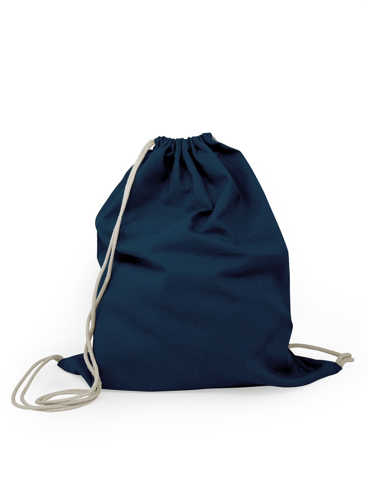 GYMSAC IN COTONE CON LACCI A CONTRASTO 100% COTONE - COTTON GYMSAC BS