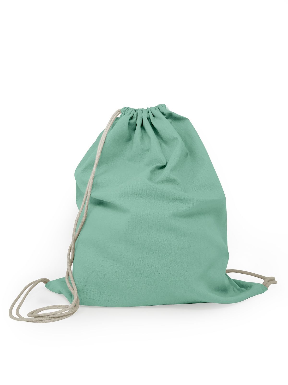 GYMSAC IN COTONE CON LACCI A CONTRASTO 100% COTONE - COTTON GYMSAC BS