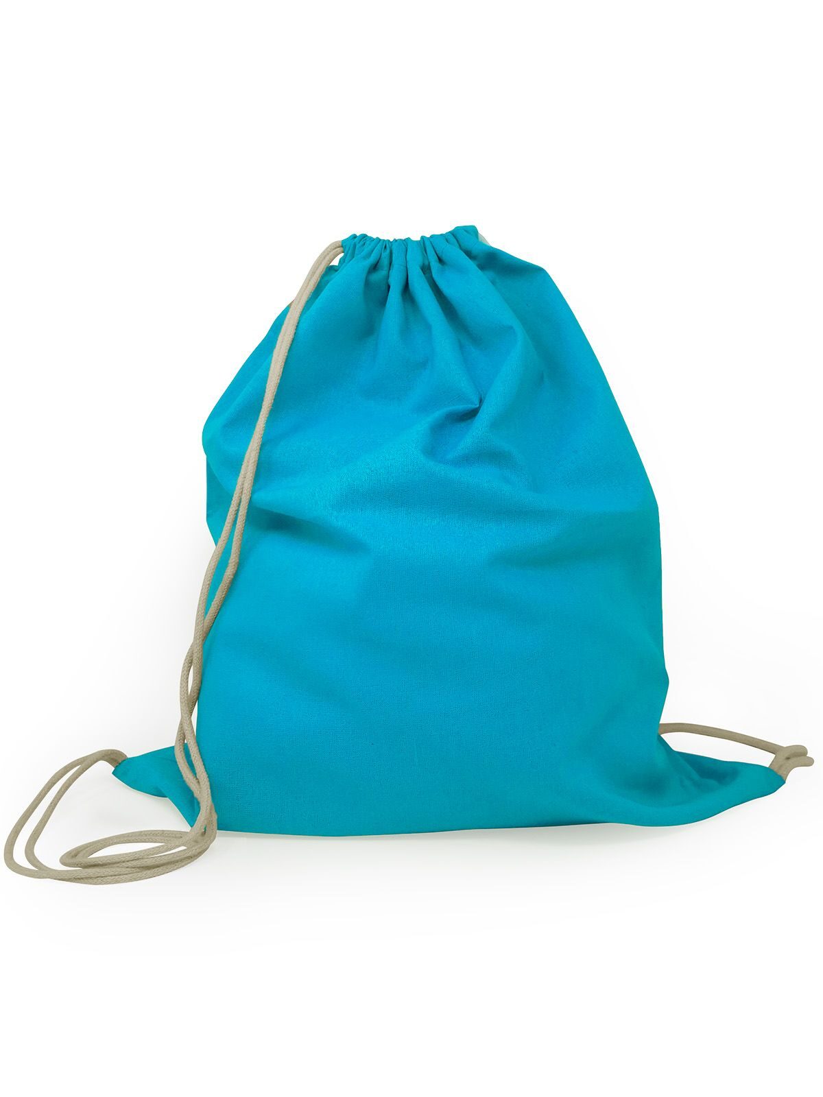 GYMSAC IN COTONE CON LACCI A CONTRASTO 100% COTONE - COTTON GYMSAC BS