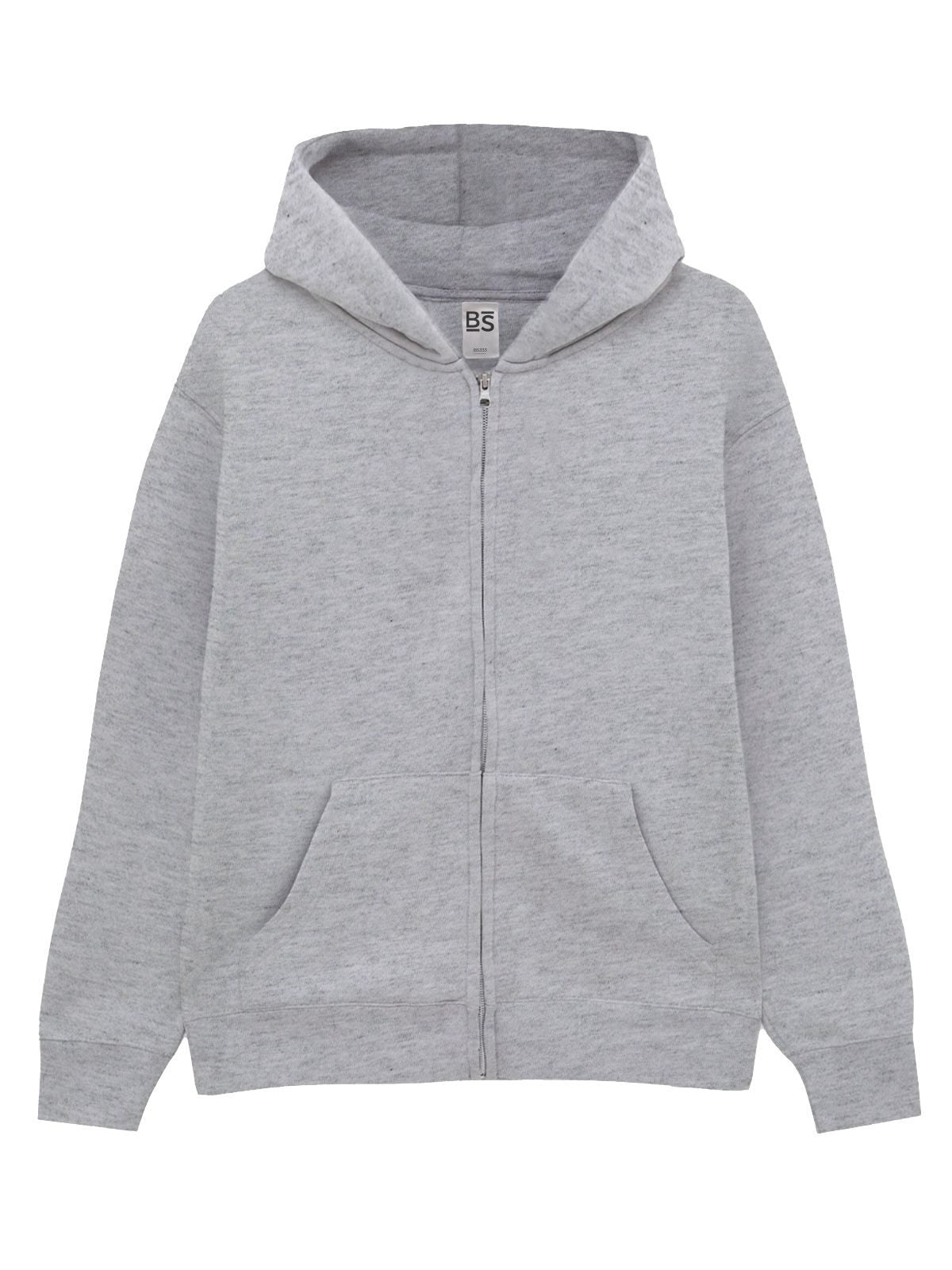 FELPA BERRY KIDS CON CAPPUCCIO E ZIP IN FRENCH TERRY - BS