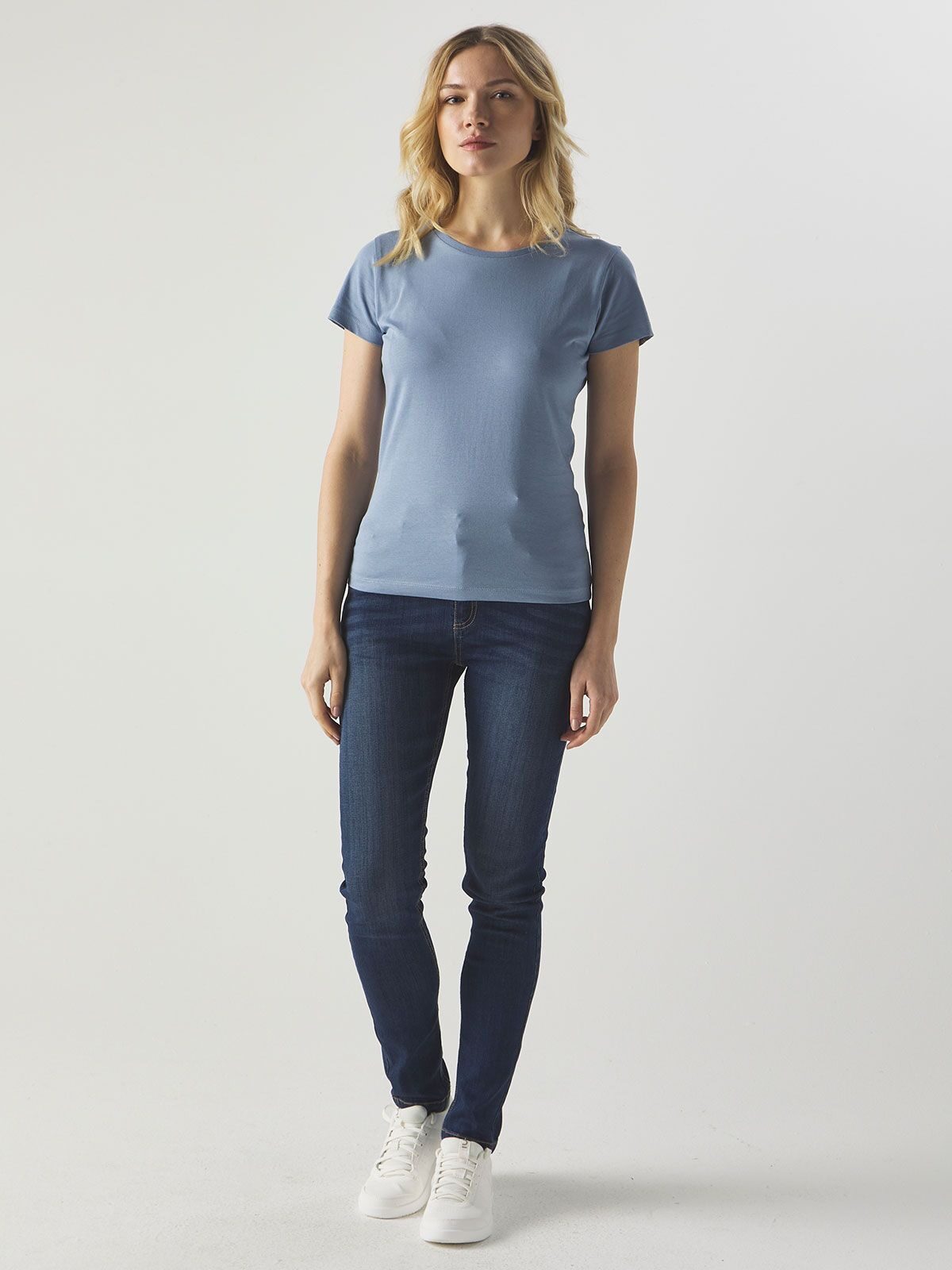 T-SHIRT COTONE ORGANICO MOON DONNA - BS laterale