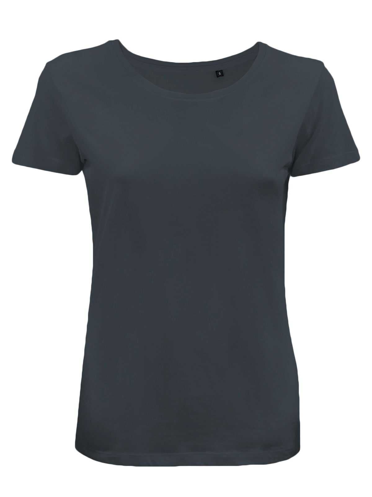 T-SHIRT COTONE ORGANICO MOON DONNA - BSGrigio Melange Scuro