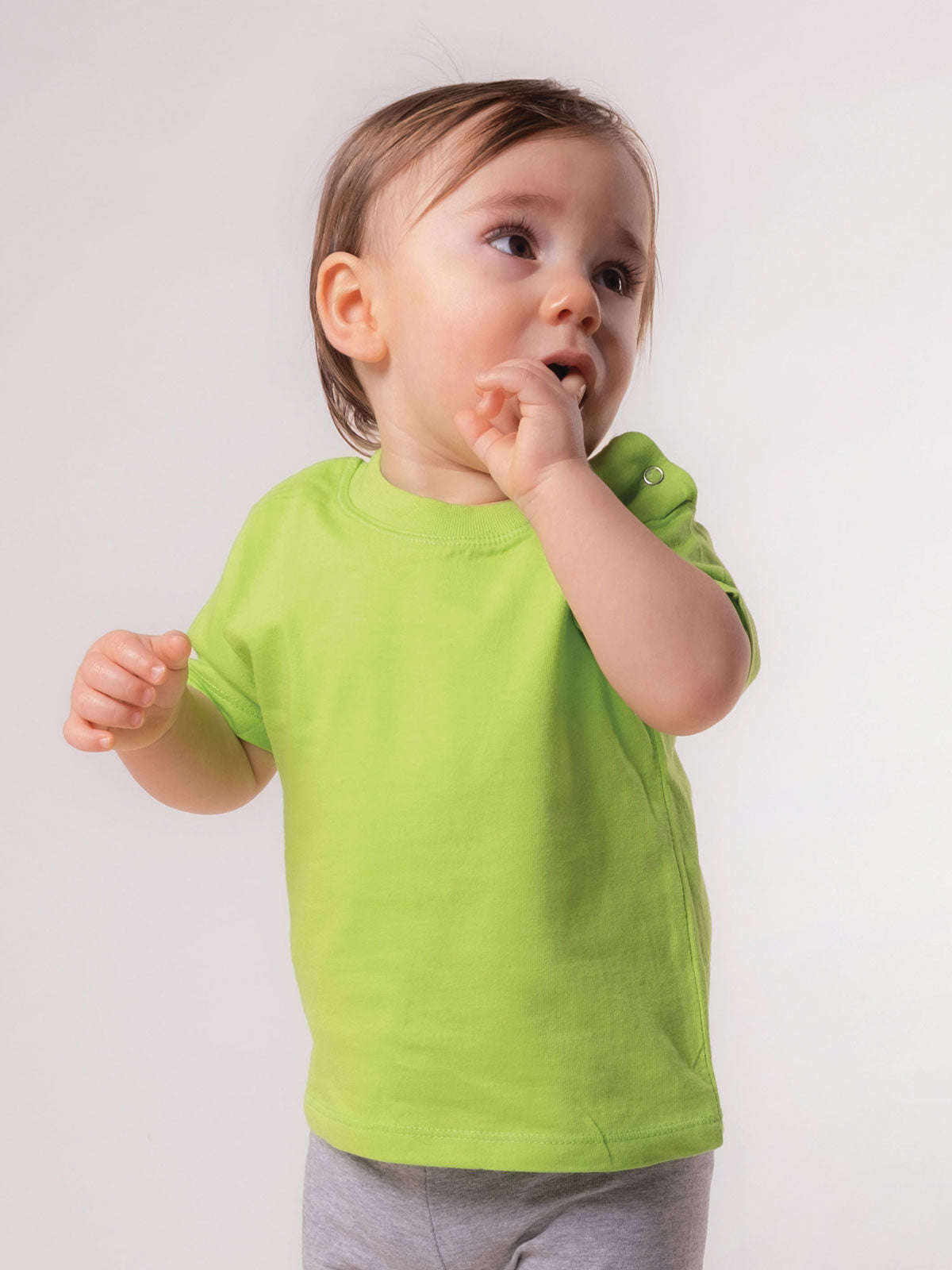 T-SHIRT NEONATO IN COTONE CON BOTTONI AUTOMATICI | THE COTTON FACTORY