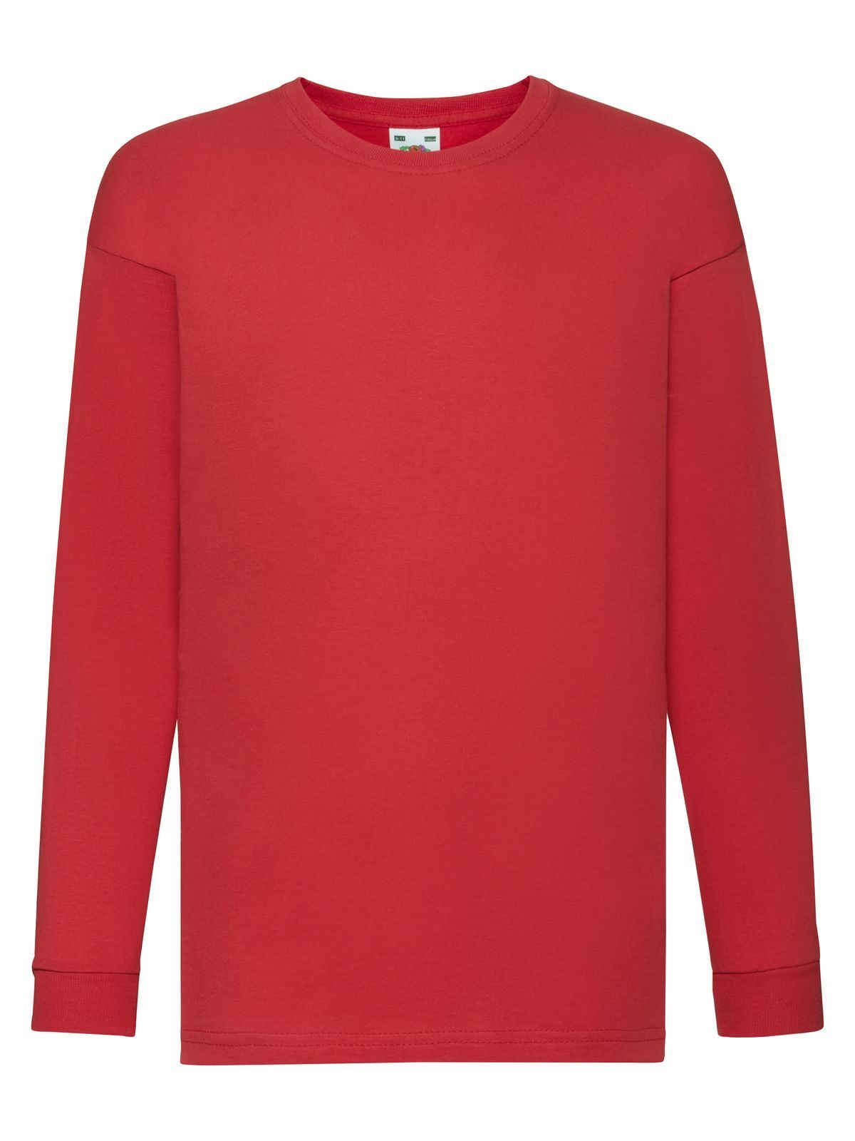 T-SHIRT KIDS VALUEWEIGHT LONG SLEEVE T - FRUIT OF THE LOOMRosso