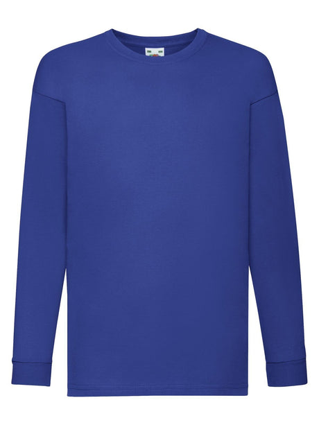 T-SHIRT KIDS VALUEWEIGHT LONG SLEEVE T - FRUIT OF THE LOOMRoyal Blu