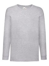 T-SHIRT KIDS VALUEWEIGHT LONG SLEEVE T - FRUIT OF THE LOOMGrigio Melange