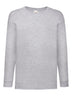 T-SHIRT KIDS VALUEWEIGHT LONG SLEEVE T - FRUIT OF THE LOOMGrigio Melange