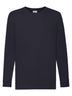 T-SHIRT KIDS VALUEWEIGHT LONG SLEEVE T - FRUIT OF THE LOOMBlu Scuro