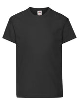 T-SHIRT KIDS ORIGINAL T - FRUIT OF THE LOOMNero