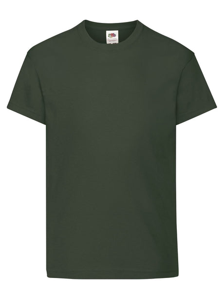 T-SHIRT KIDS ORIGINAL T - FRUIT OF THE LOOMVerde Bottiglia