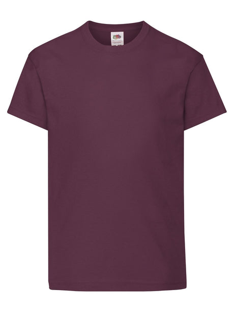 T-SHIRT KIDS ORIGINAL T - FRUIT OF THE LOOMBordeaux