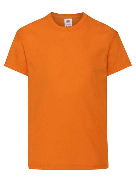 T-SHIRT KIDS ORIGINAL T - FRUIT OF THE LOOMArancione