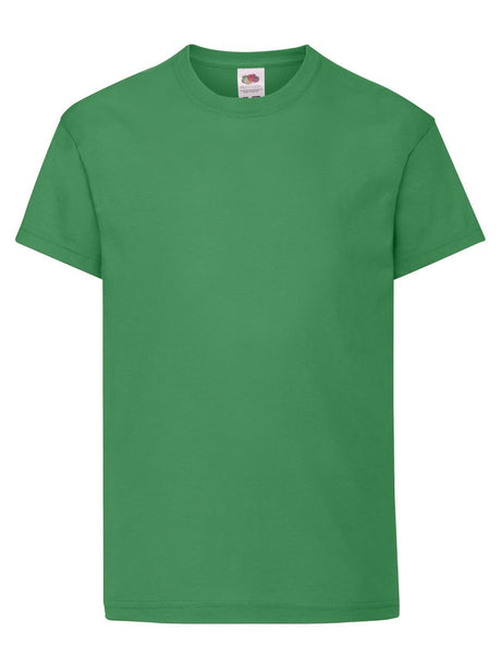 T-SHIRT KIDS ORIGINAL T - FRUIT OF THE LOOMVerde Prato