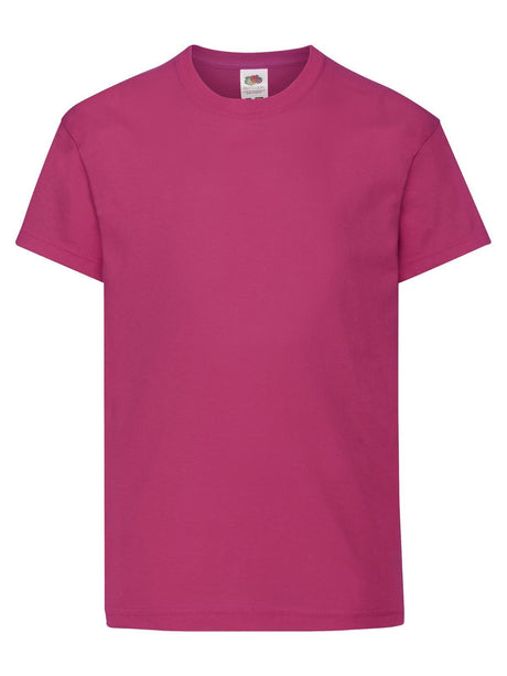 T-SHIRT KIDS ORIGINAL T - FRUIT OF THE LOOMFucsia
