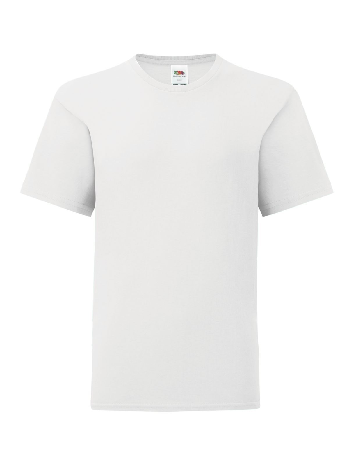 T-SHIRT KIDS ICONIC 150 T - FRUIT OF THE LOOMBianco