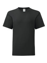 T-SHIRT KIDS ICONIC 150 T - FRUIT OF THE LOOMNero