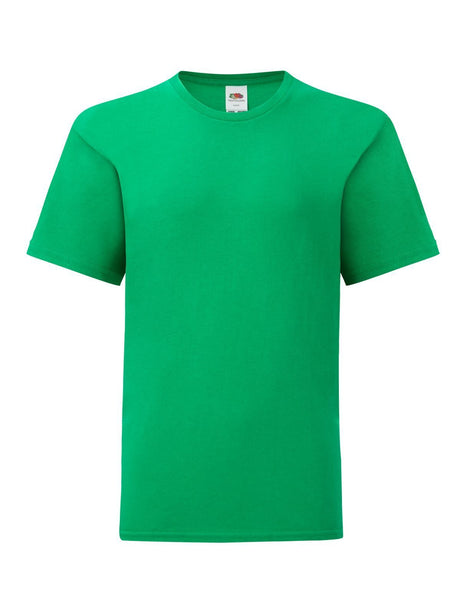 T-SHIRT KIDS ICONIC 150 T - FRUIT OF THE LOOMVerde Prato