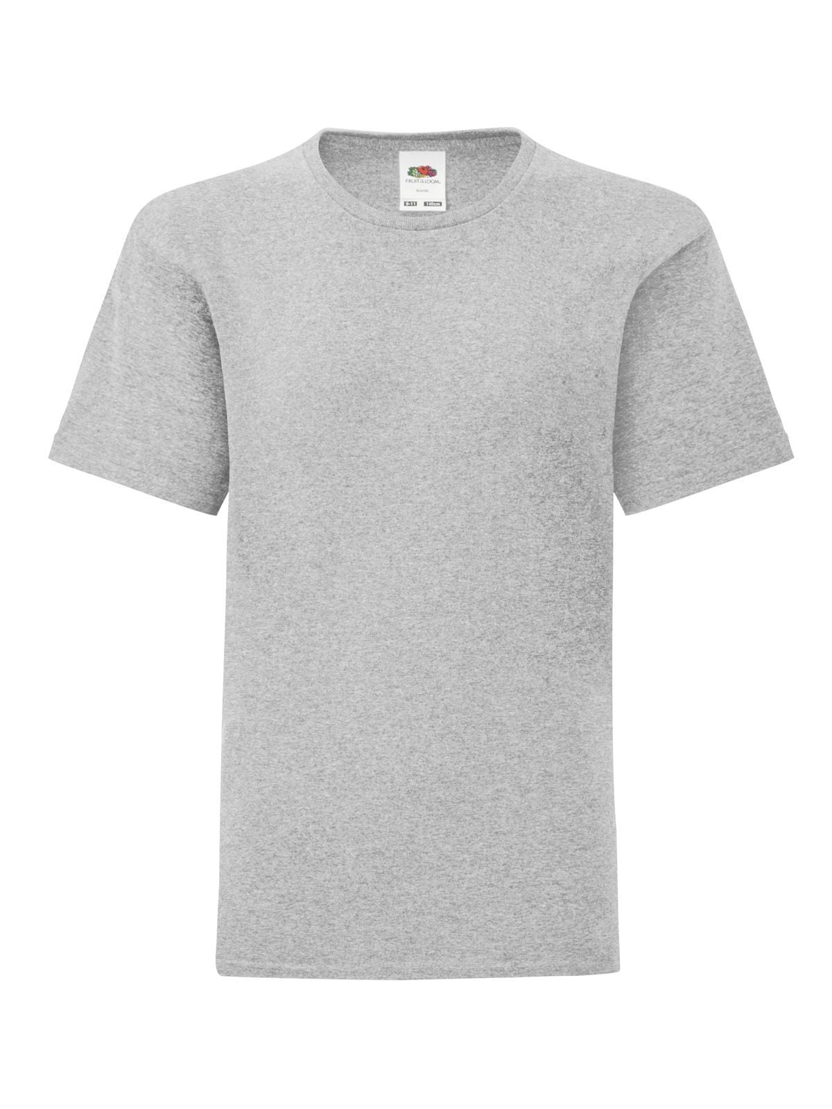 T-SHIRT KIDS ICONIC 150 T - FRUIT OF THE LOOMGrigio Melange