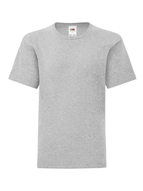 T-SHIRT KIDS ICONIC 150 T - FRUIT OF THE LOOMGrigio Melange