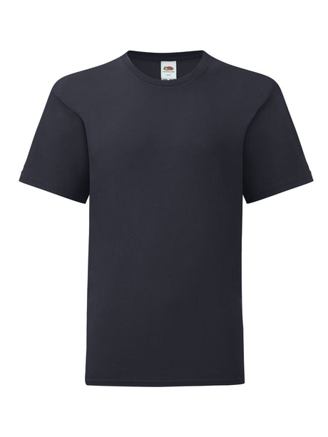 T-SHIRT KIDS ICONIC 150 T - FRUIT OF THE LOOMBlu Scuro
