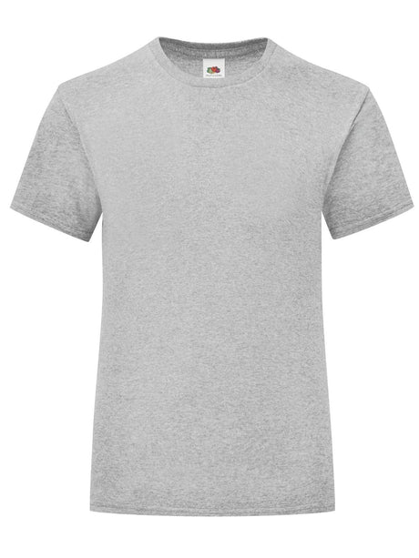 T-SHIRT GIRL ICONIC 150 T - FRUIT OF THE LOOMGrigio Melange