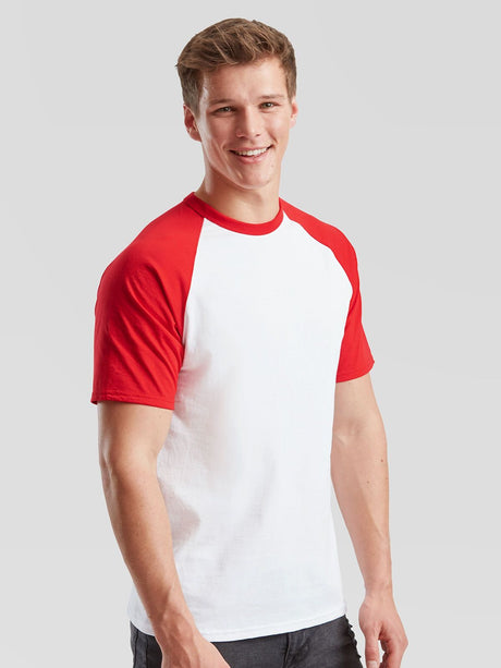 T-SHIRT VALUEWEIGHT SHORT SLEEVE BASEBALL T - FRUIT OF THE LOOM laterale