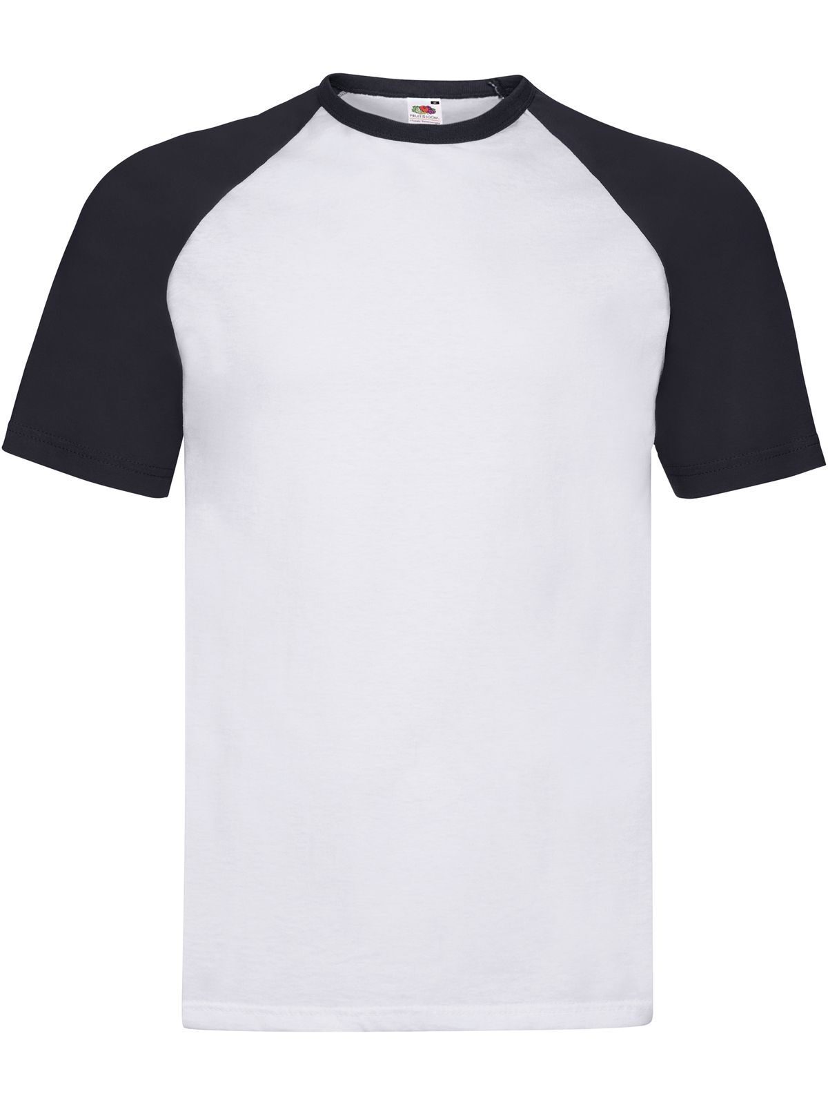 T-SHIRT VALUEWEIGHT SHORT SLEEVE BASEBALL T - FRUIT OF THE LOOMBianco-Blu Scuro