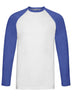 T-SHIRT VALUEWEIGHT LONG SLEVE BASEBALL T - FRUIT OF THE LOOMBianco-Royal Blu