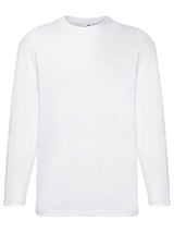 T-SHIRT VALUEWEIGHT LONG SLEEVE T - FRUIT OF THE LOOMBianco