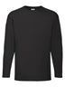 T-SHIRT VALUEWEIGHT LONG SLEEVE T - FRUIT OF THE LOOMNero