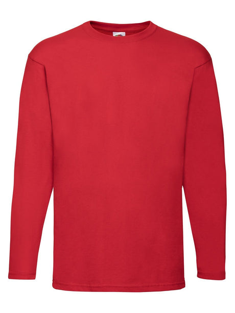 T-SHIRT VALUEWEIGHT LONG SLEEVE T - FRUIT OF THE LOOMRosso