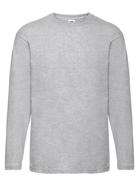 T-SHIRT VALUEWEIGHT LONG SLEEVE T - FRUIT OF THE LOOMGrigio Melange