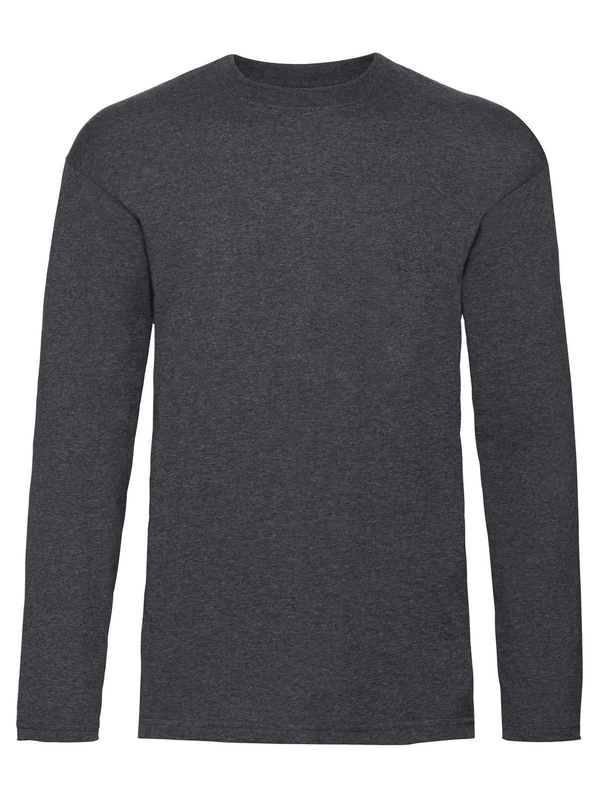 T-SHIRT VALUEWEIGHT LONG SLEEVE T - FRUIT OF THE LOOMGrigio Melange Scuro