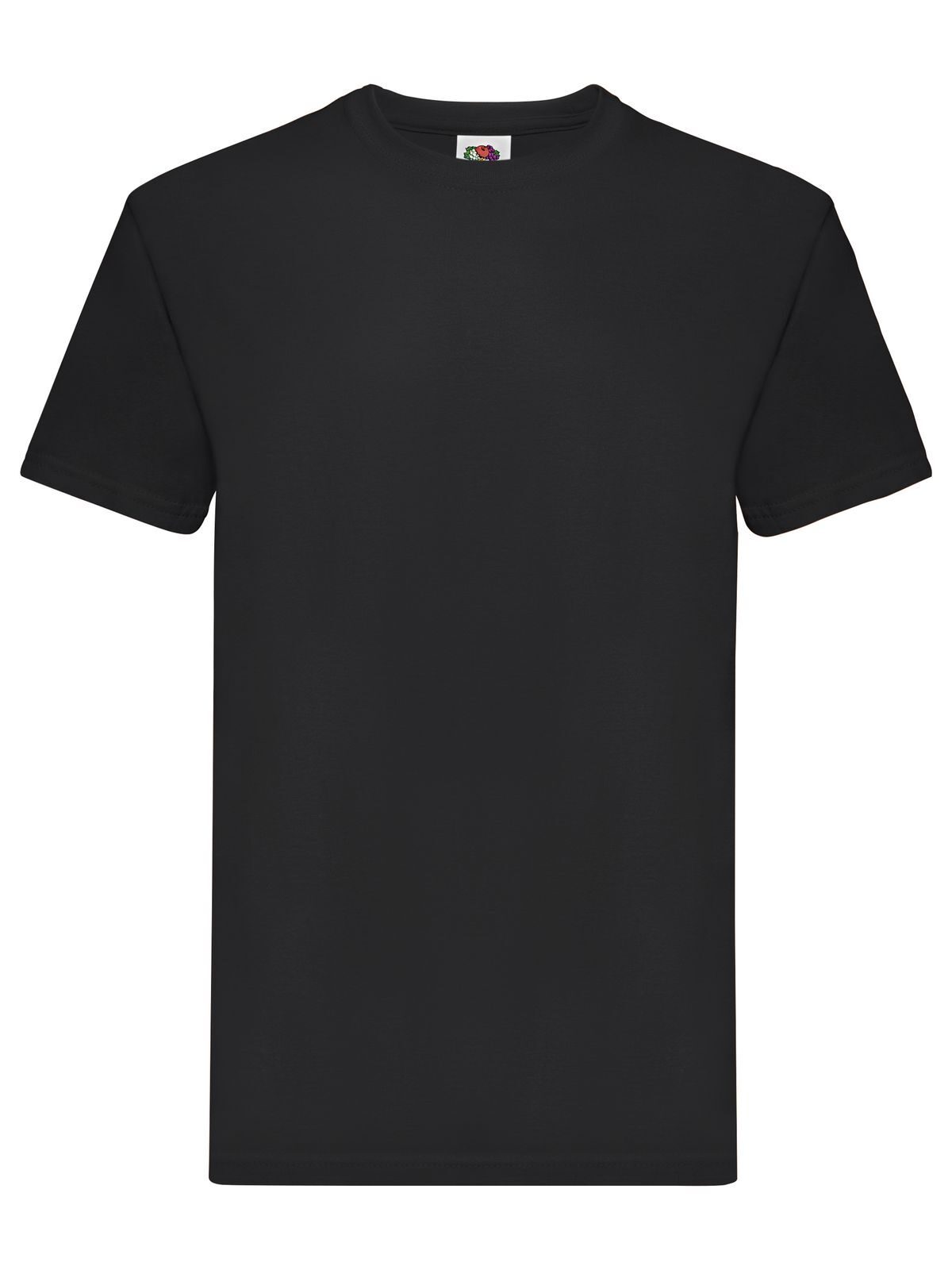 T-SHIRT SUPER PREMIUM T - FRUIT OF THE LOOMNero