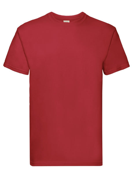 T-SHIRT SUPER PREMIUM T - FRUIT OF THE LOOMRosso