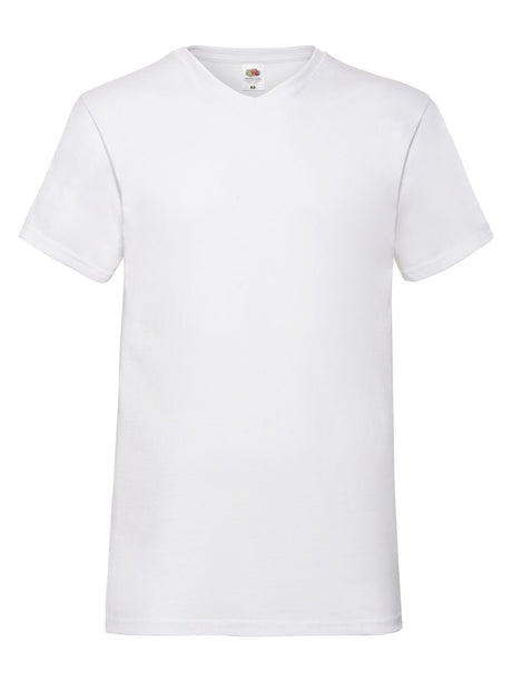 T-SHIRT VALUEWEIGHT V-NECK T - FRUIT OF THE LOOMBianco