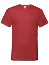 T-SHIRT VALUEWEIGHT V-NECK T - FRUIT OF THE LOOMRosso