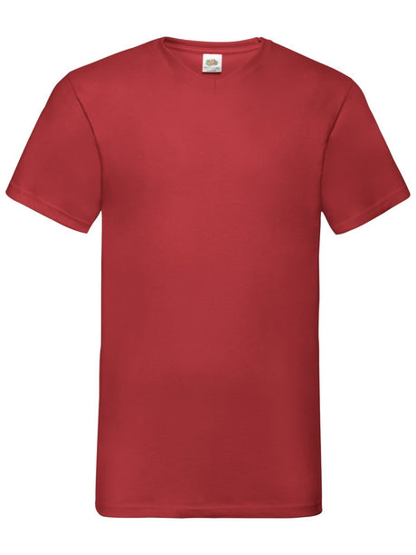 T-SHIRT VALUEWEIGHT V-NECK T - FRUIT OF THE LOOMRosso